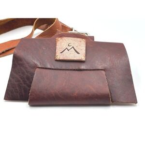 Handmade Leather Pouch Belt Bag Shoulder Bag Crossbody Small Purse Rustic